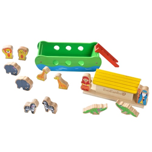 Kleine Arche Noah aus Holz ab 2 Jahren