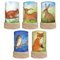 5 Lampenschirme Eentje van Margo - Waldtiere