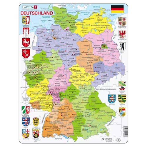 Lernpuzzle Deutschland Bundesländer für Kinder ab 6 Jahre