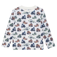 Leichtes Shirt langarm Baustellenfahrzeuge