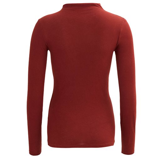 Damen Rollkragen Langarmshirt
