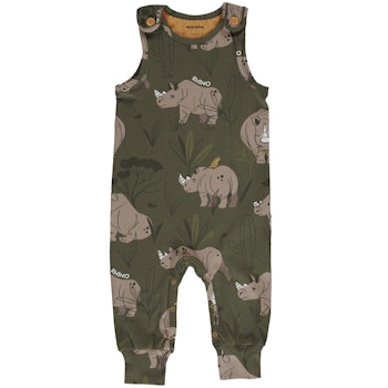 Strampler ohne Arm Nashorn khaki