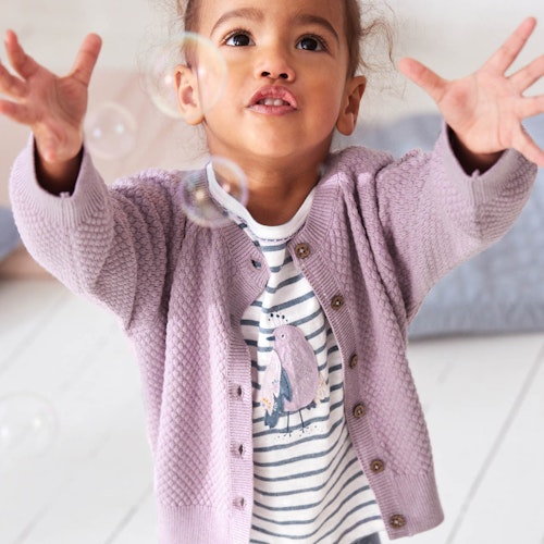 Klassischer Cardigan Knopfleiste