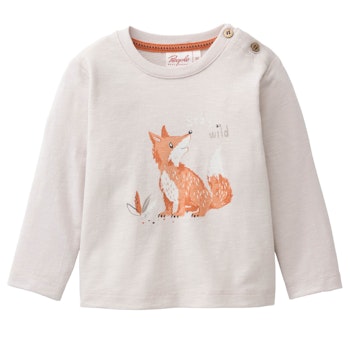 Weiches Langarmshirt Pinguine schiefergrau