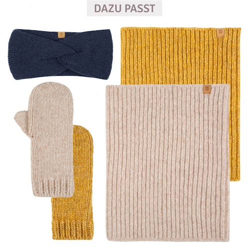 Damen Wolle Kaschmir Stirnband blau