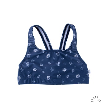Bikinitop Muscheln navy