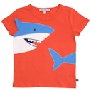 Vorschaubild Hai Shirt kurzarm gestickt