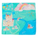 Vorschaubild Spieltuch Seide Regenbogenland 53 x 53 cm