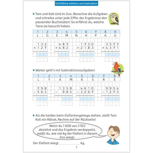 Quer durch die 4. Klasse Mathe & Deutsch Übungsblock