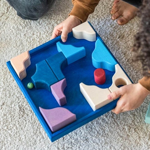 Kleiner Baukasten Waves 22 Elemente im Rahmen