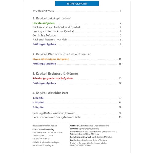 Flächenberechnung ab 5. Klasse