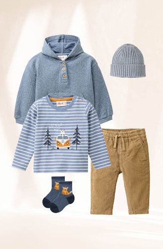 Jersey Langarmshirt Eisbär und Pinguine