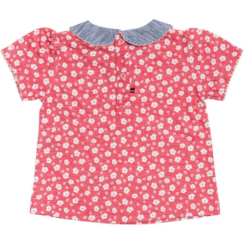 Leichtes T-Shirt Margeriten Kragen