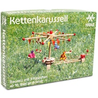 Kettenkarussell Holzbausatz mit Kurbel 35 cm
