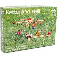 Kettenkarussell Holzbausatz mit Kurbel 35 cm