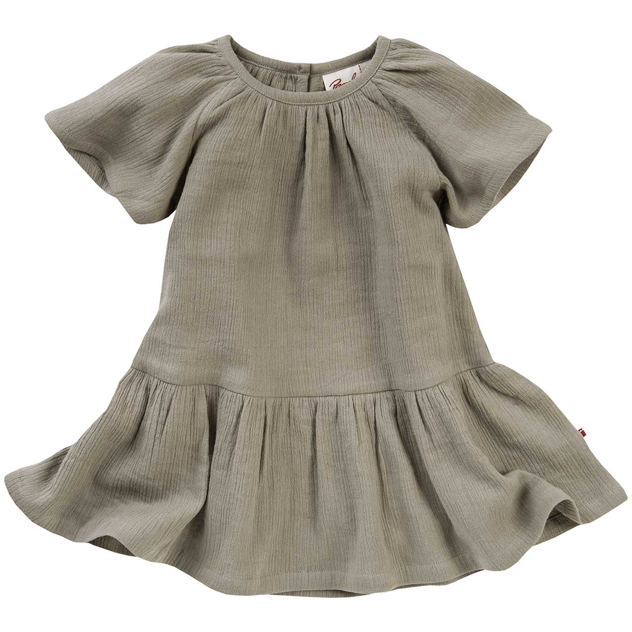 Leichtes Musselin Kleid kurzarm