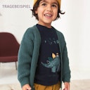 Vorschaubild Cardigan Grobstrick Knopfleiste
