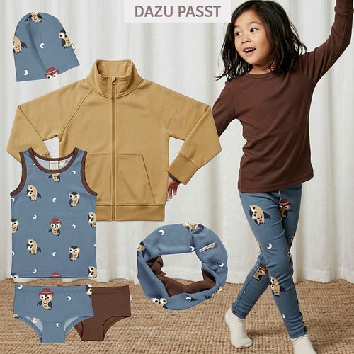 Sweat Kapuzenjacke blau