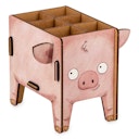 Vorschaubild Stiftehalter Schwein – Holz Stiftebox mit Stecksystem