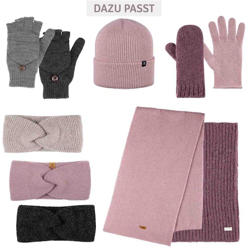 Damen Loop Baby Alpaka Merinowolle Mix lavendel
