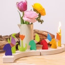 Vorschaubild Grimms Stecker rosa Blume Dekoration für Geburtstagsring