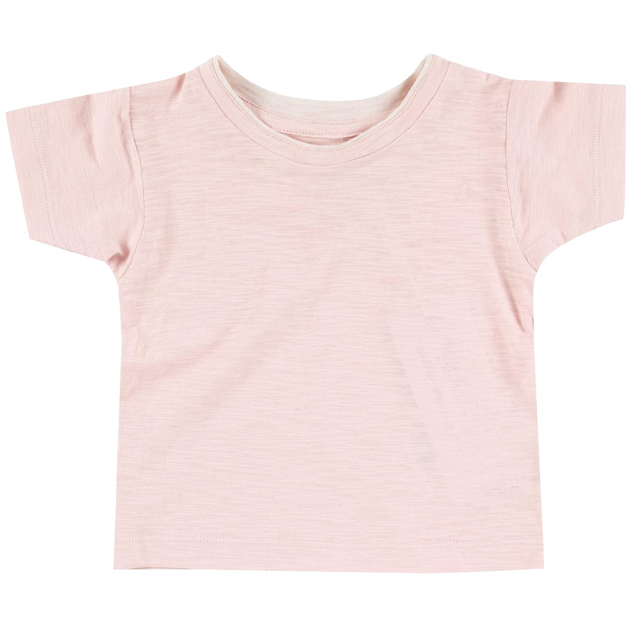 Slub Jersey Uni Shirt kurzarm