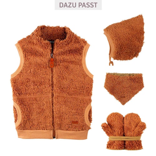 Plüsch Handschuhe Biobaumwolle