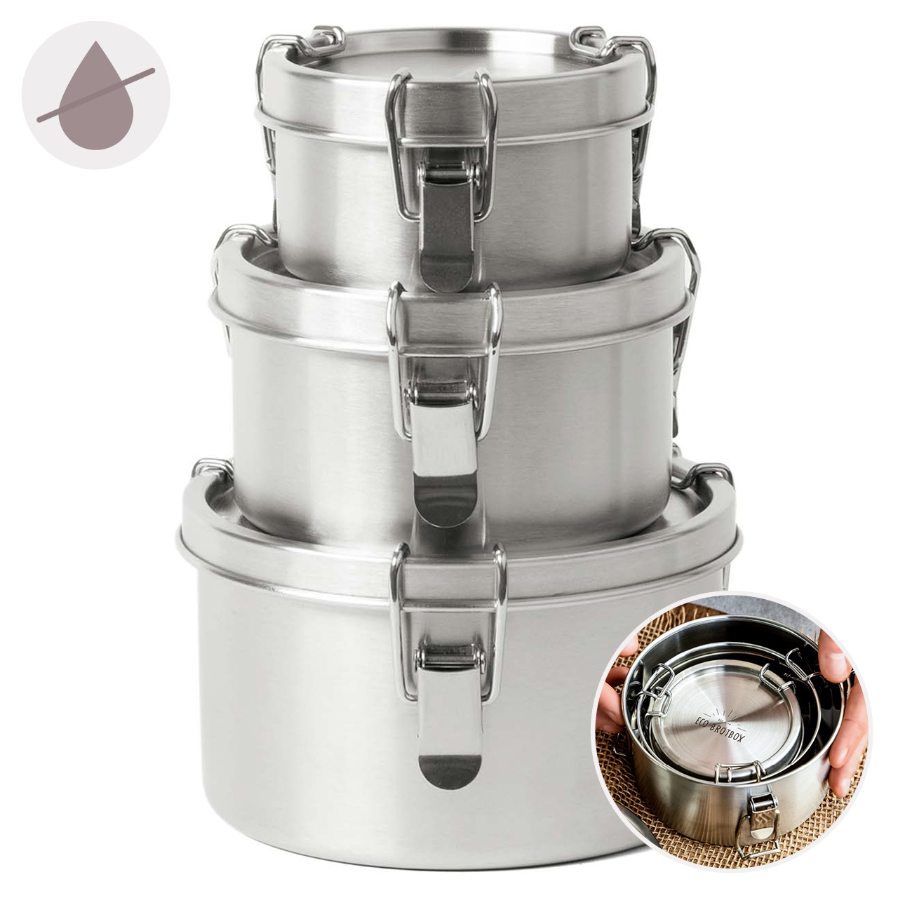 Frischhaltedosen Bao Bowls+ 3er-Set