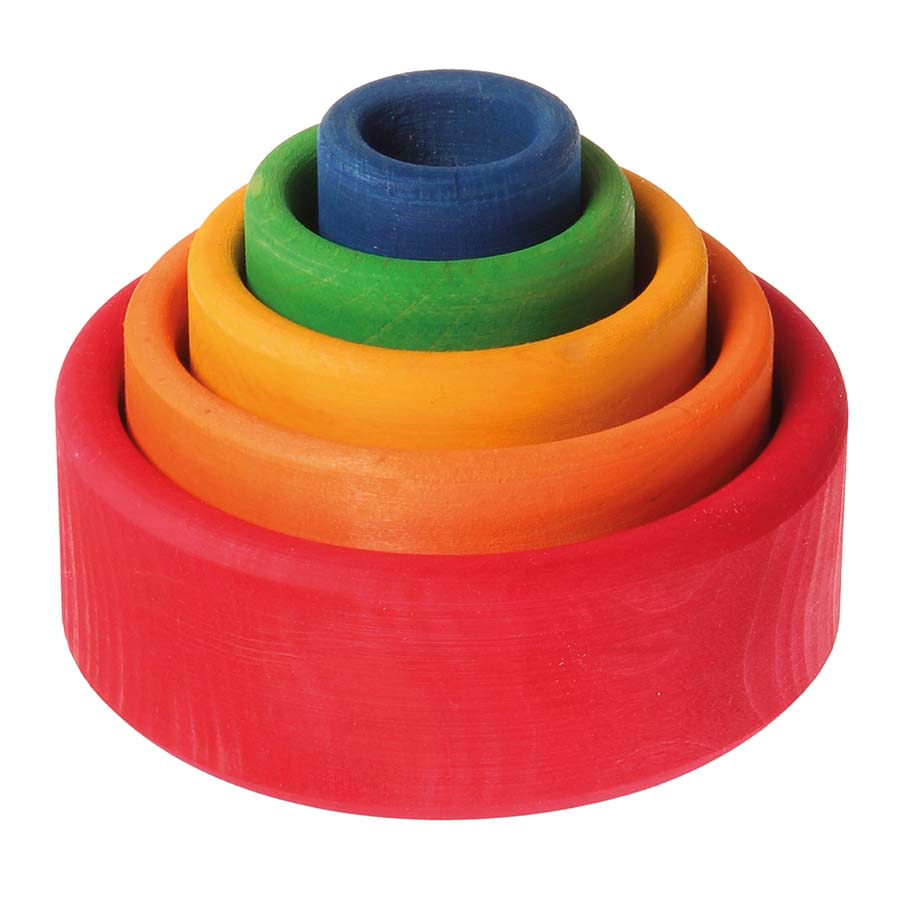 Holzschalen Set ab 1 Jahr rot