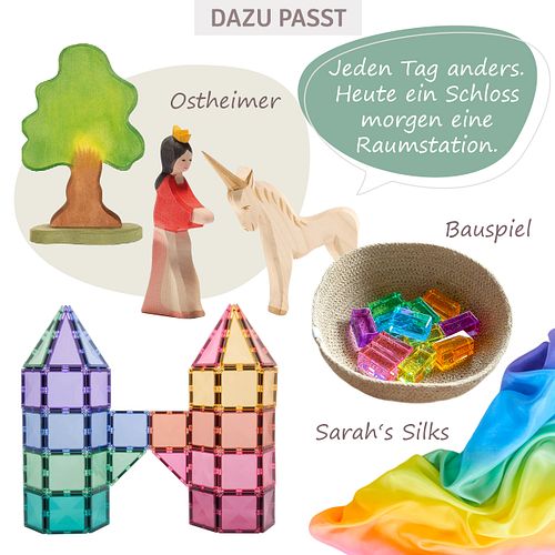 Connetix Magnetbausteine Starterset 56 Teile – pastell