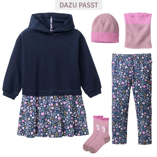 Kapuzen Sweatkleid