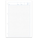 Vorschaubild Arbeitsblätterblock kariert – Lineatur 22, DIN A4
