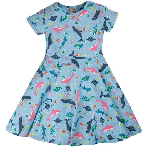 Flatter Sommerkleid Regenbogen