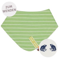 Wende-Dreiecktuch Streifen hellgrün