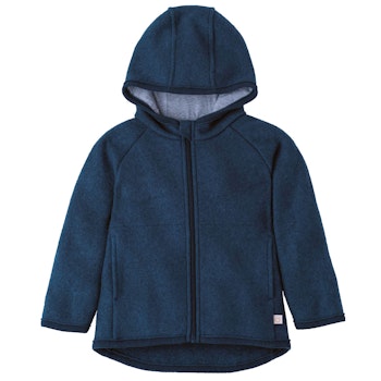 Walkjacke mit Reissverschluss indigoblau