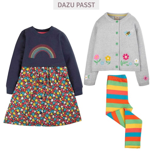 Leggings bunte Regenbogen Streifen