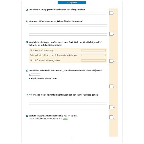 Lesetests in Deutsch – Lernzielkontrollen 3. Klasse
