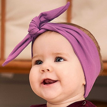 Edles Haarband uni violett