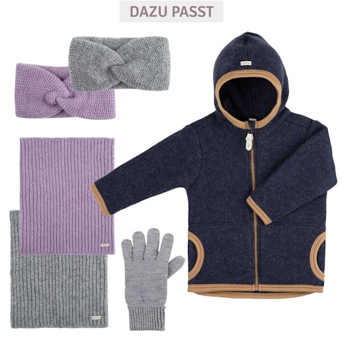 Damen Loop Baby Alpaka Merinowolle Mix lavendel