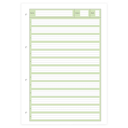 Arbeitsblätterblock liniert 1. Klasse – Lineatur 1, DIN A4