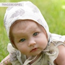 Vorschaubild Musselin Baby Sommerhäubchen