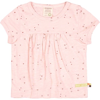 Leichtes kurzarm Shirt Alloverprint hellgelb