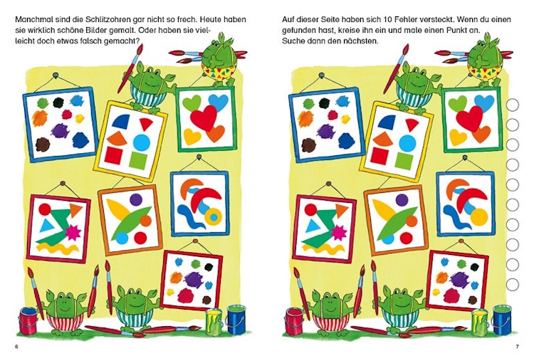 Konzentrationsübung ab 4 Jahre Mitmachbuch