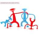 Vorschaubild Elastische Spielfigur rot 13 cm ab 3 Jahren