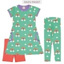 Vorschaubild Kurzarm Kleid mit Alloverprint 