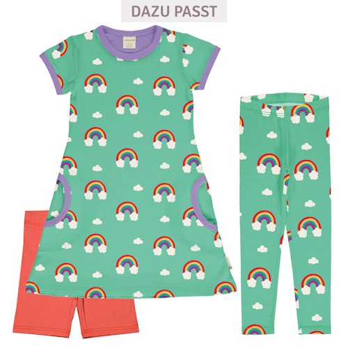 Kurzarm Kleid mit Alloverprint 