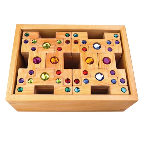 Farbtreppen 40 Stück im Holzrahmen 32 x 22 cm