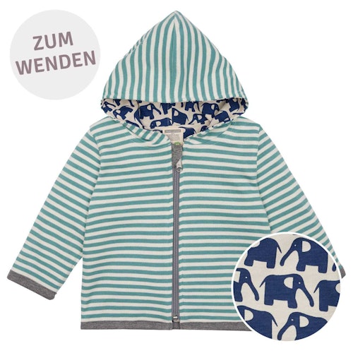 Wendejacke Kapuze Ringel