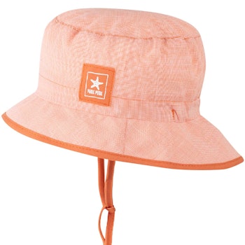 Sommermütze ohne Ohrenschutz elastisch papaya-orange