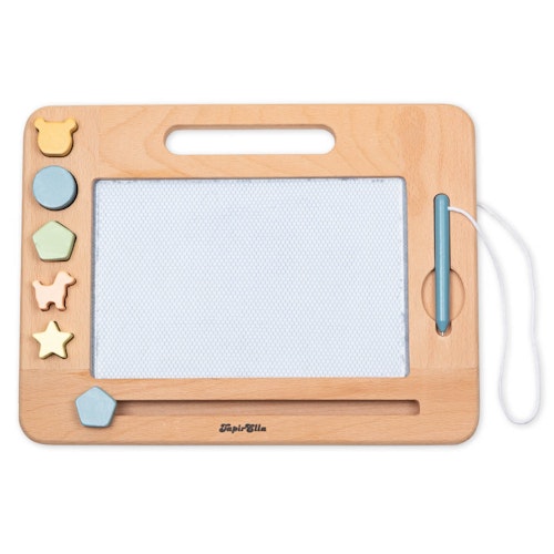 Zaubermaltafel aus Holz für Kinder ab 3 (30 x 23 x 3 cm)